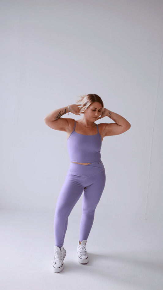 EVERYDAY WRAP 7/8 LEGGINGS, THISTLE
